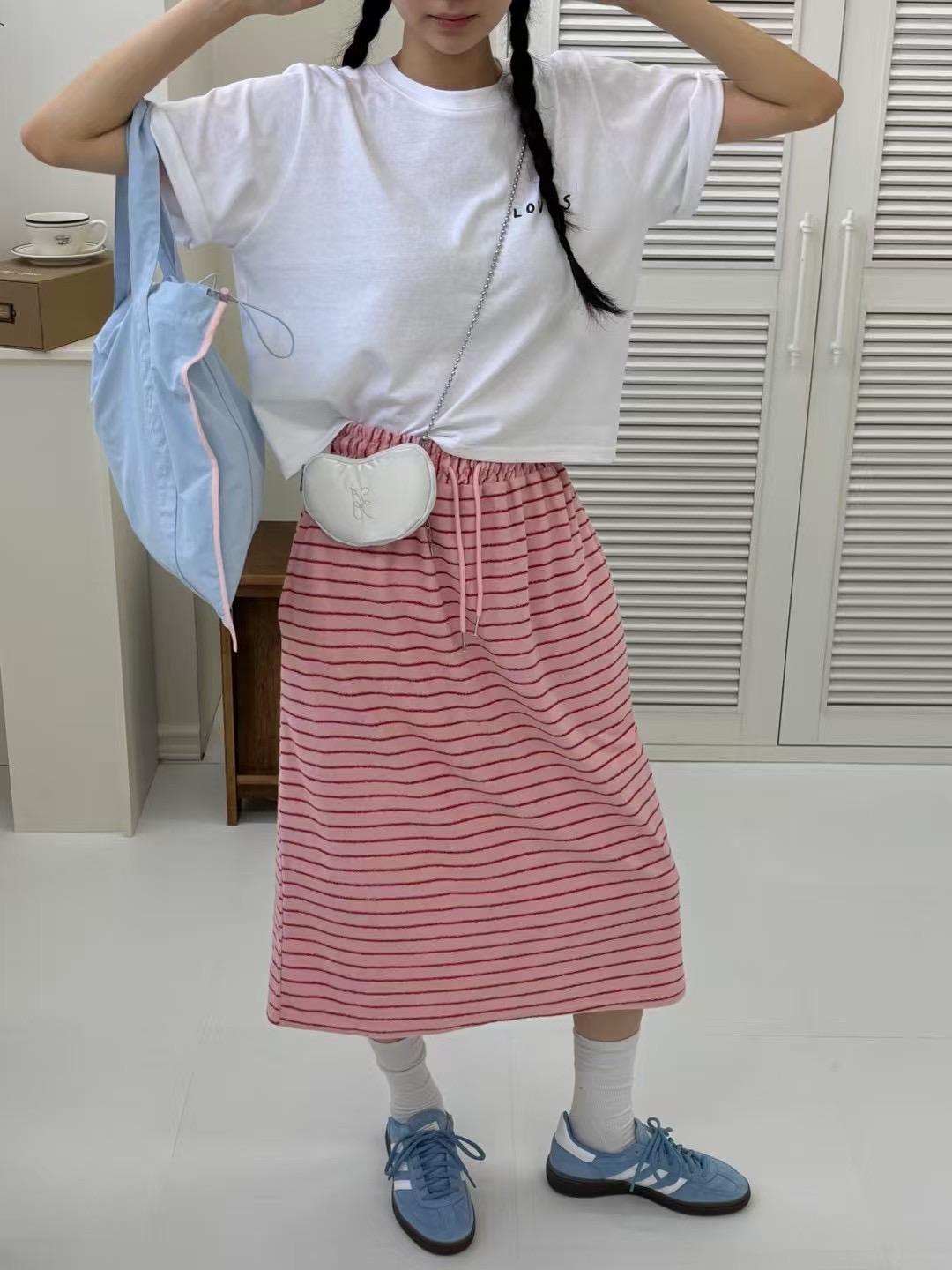 ONTHEMOOD韓國代購㊣女士新款休閑職業25春夏熱賣真品人氣長裙RIPPLE長裙