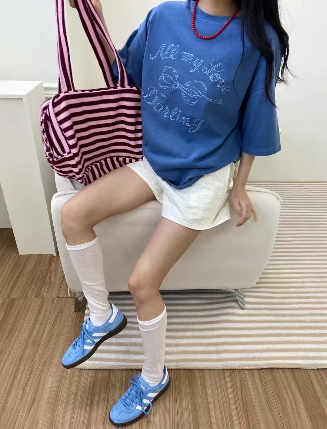 ONTHEMOOD東大門㊣代購女裝新品真品時尚推薦25春夏職業T恤RIPPLET恤圖色3