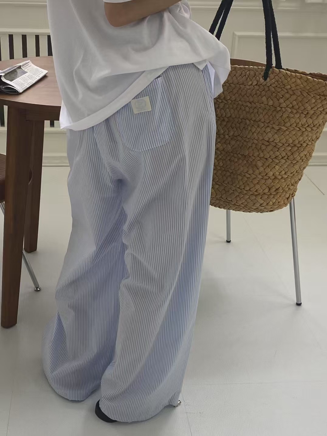 ONTHEMOOD東大門㊣實拍女士新品人氣25春夏職業休閑時尚休閑褲RIPPLE休閑褲