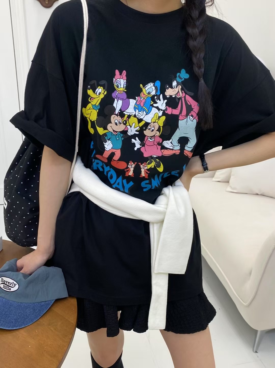ONTHEMOOD東大門㊣實拍女裝新款熱賣25春夏人氣推薦休閑T恤RIPPLET恤