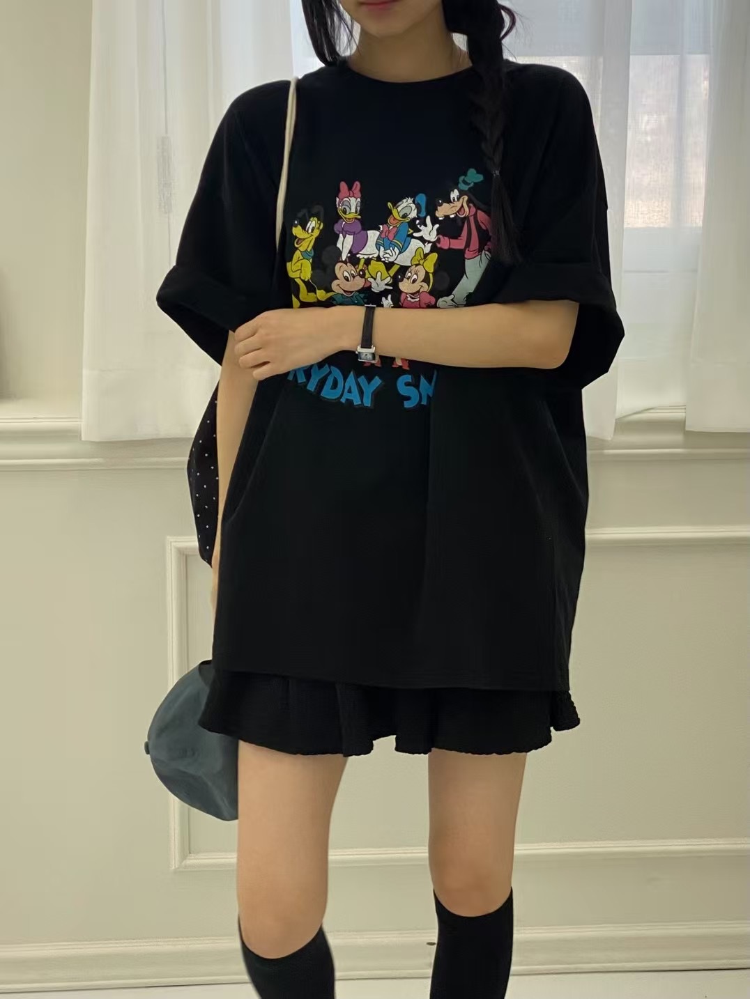 ONTHEMOOD東大門㊣實拍女裝新款熱賣25春夏人氣推薦休閑T恤RIPPLET恤圖色3