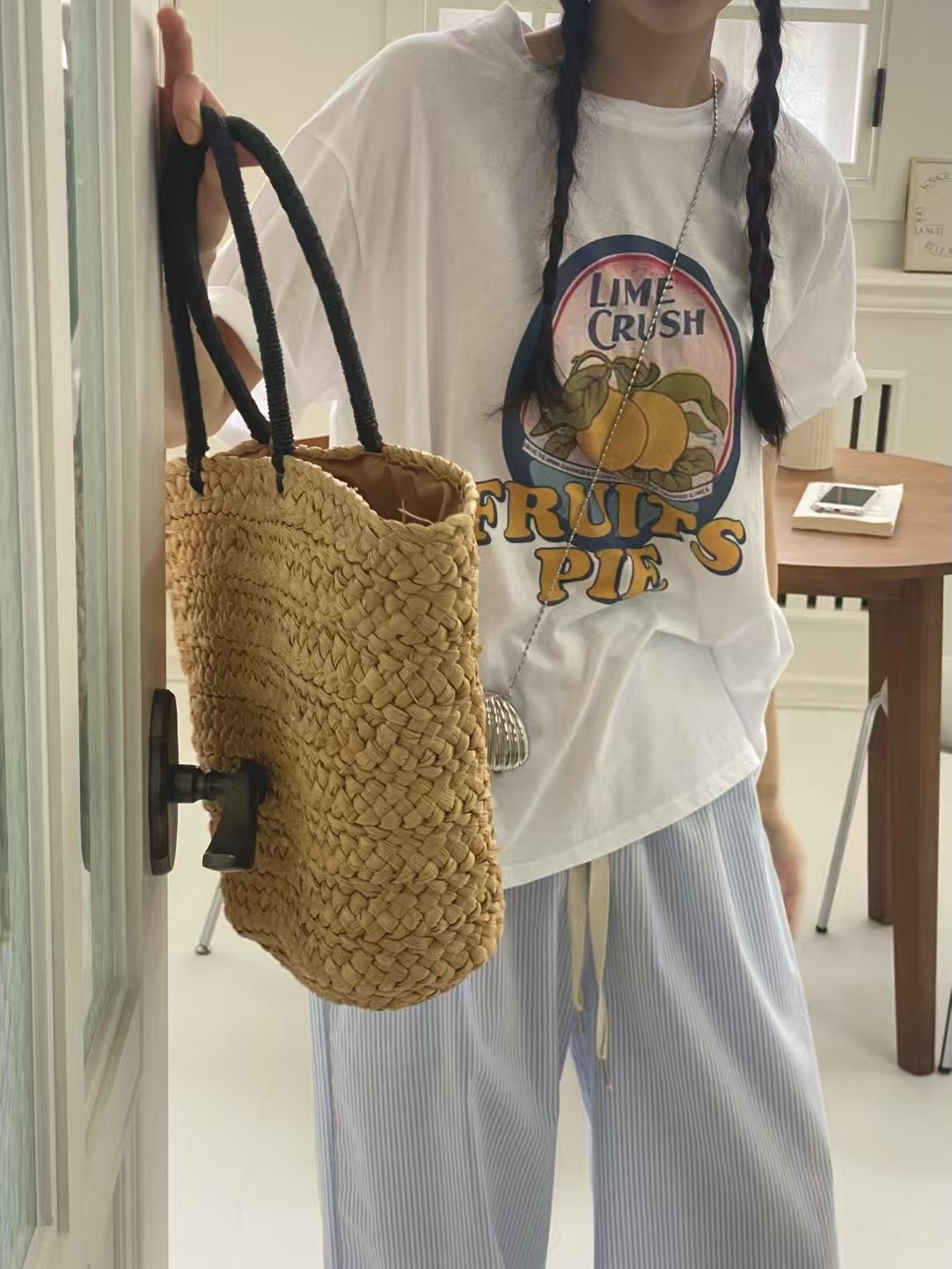 ONTHEMOOD東大門㊣代購女士新品職業熱賣人氣休閑推薦25春夏T恤RIPPLET恤