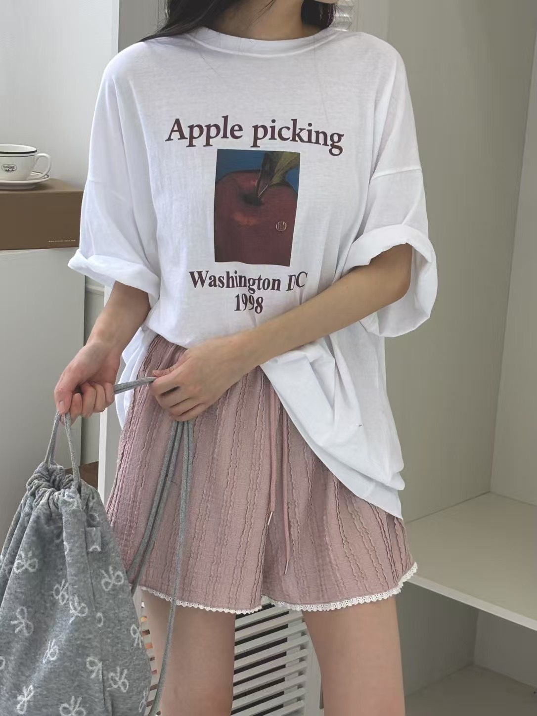 ONTHEMOOD東大門㊣直郵女裝新品人氣真品休閑熱賣職業推薦T恤RIPPLET恤