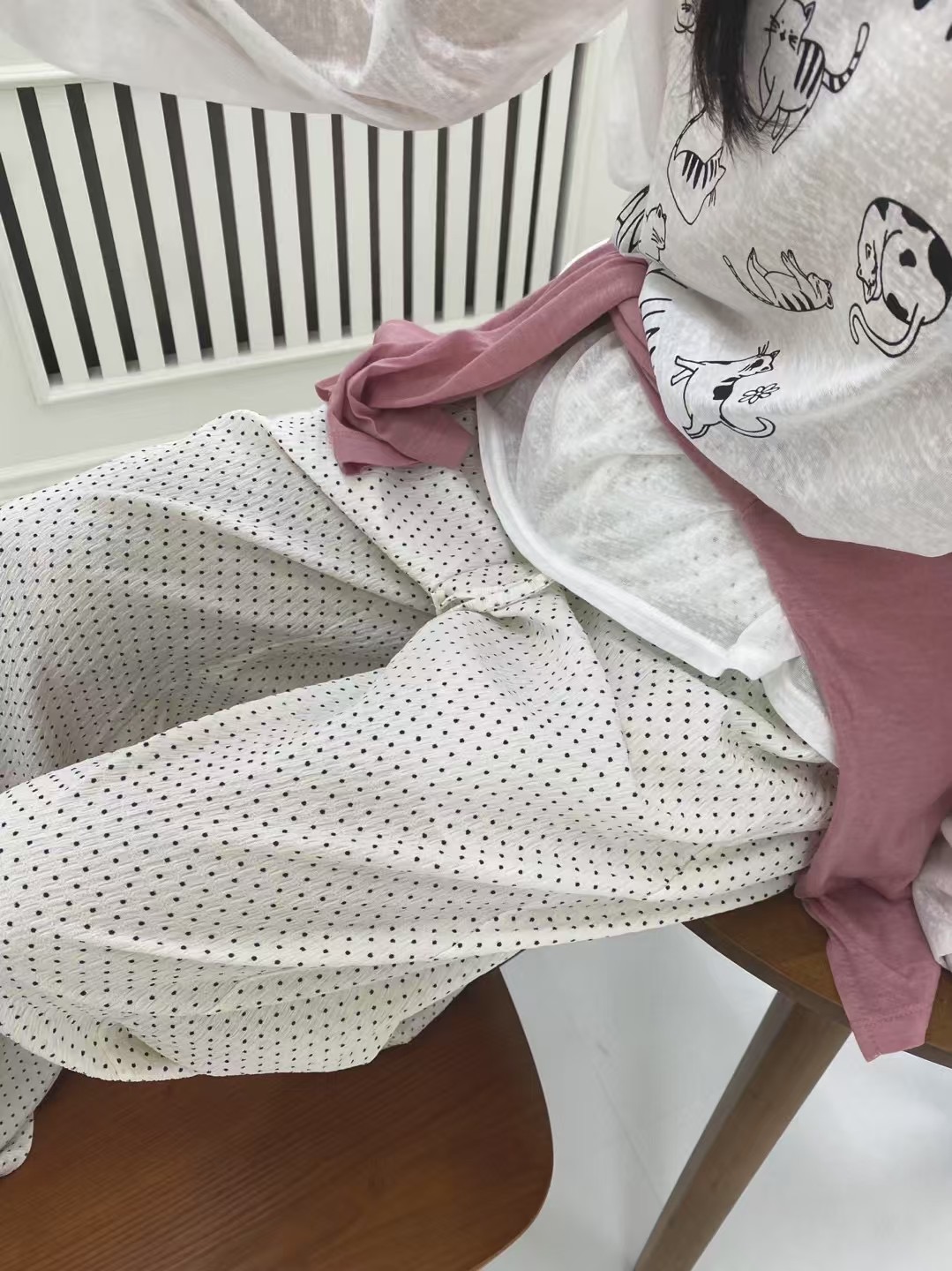 ONTHEMOOD東大門㊣直郵女士新品推薦職業25春夏真品休閑休閑褲RIPPLE休閑褲