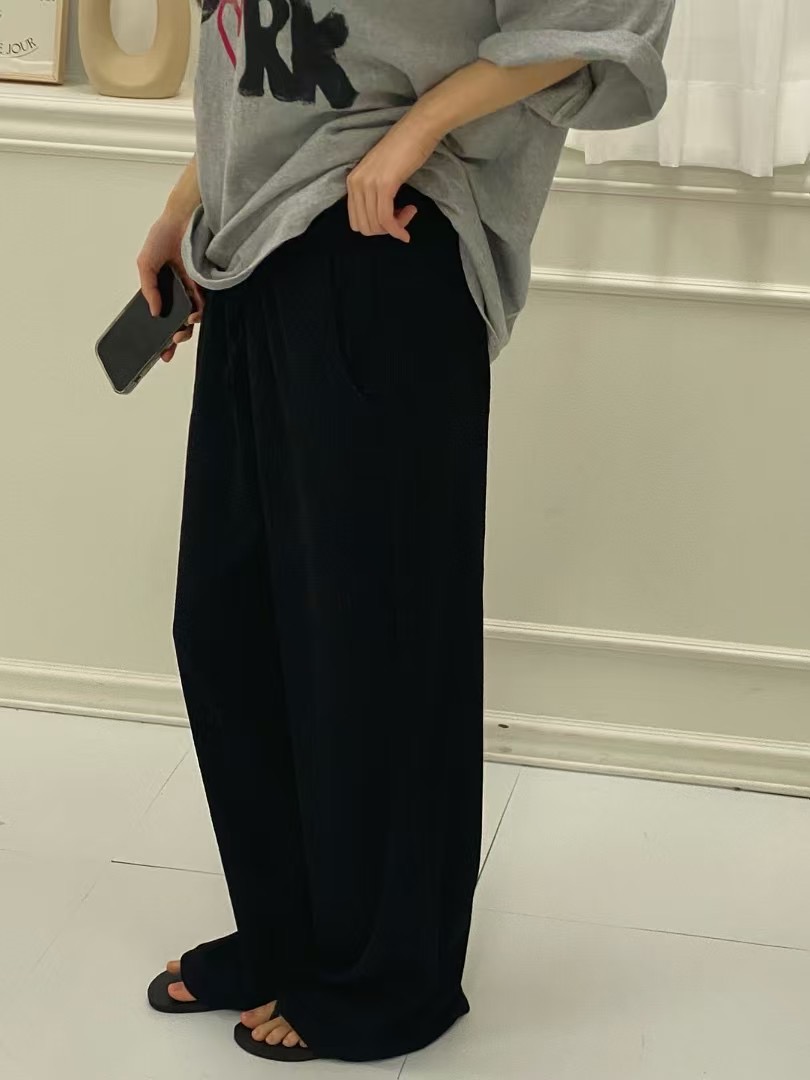 ONTHEMOOD東大門㊣直郵女士新品推薦職業25春夏真品休閑休閑褲RIPPLE休閑褲圖色3
