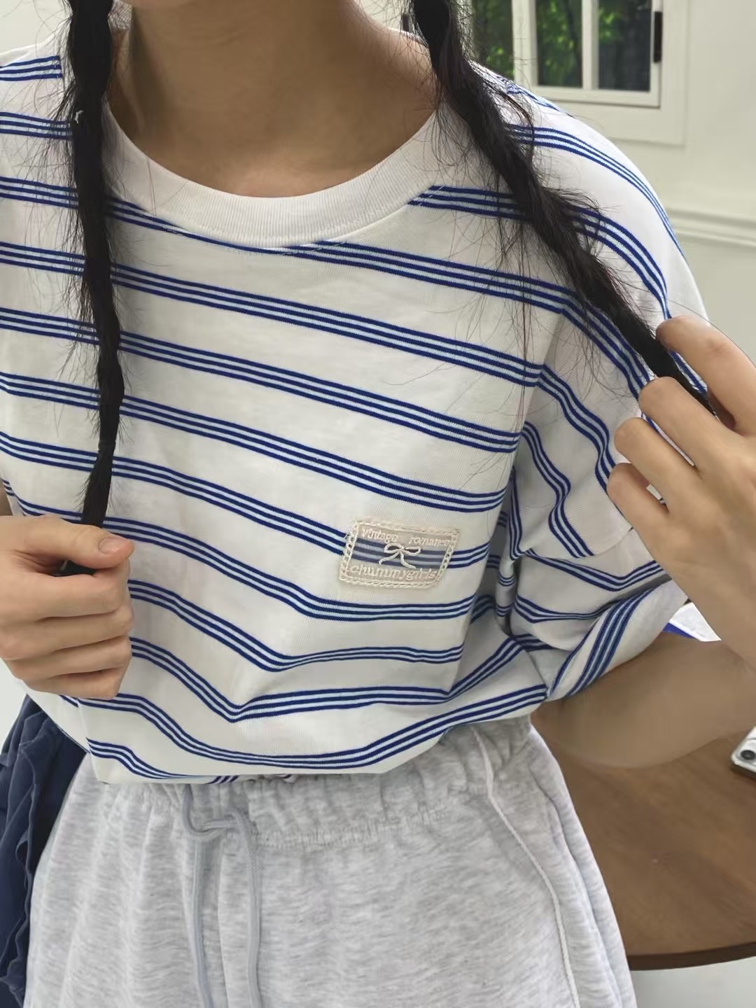ONTHEMOOD東大門㊣代購女士新品人氣25春夏推薦休閑時尚T恤RIPPLET恤