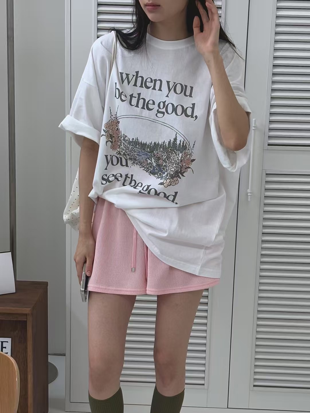 ONTHEMOOD東大門㊣直郵女士新品人氣時尚熱賣真品25春夏T恤RIPPLET恤圖色3