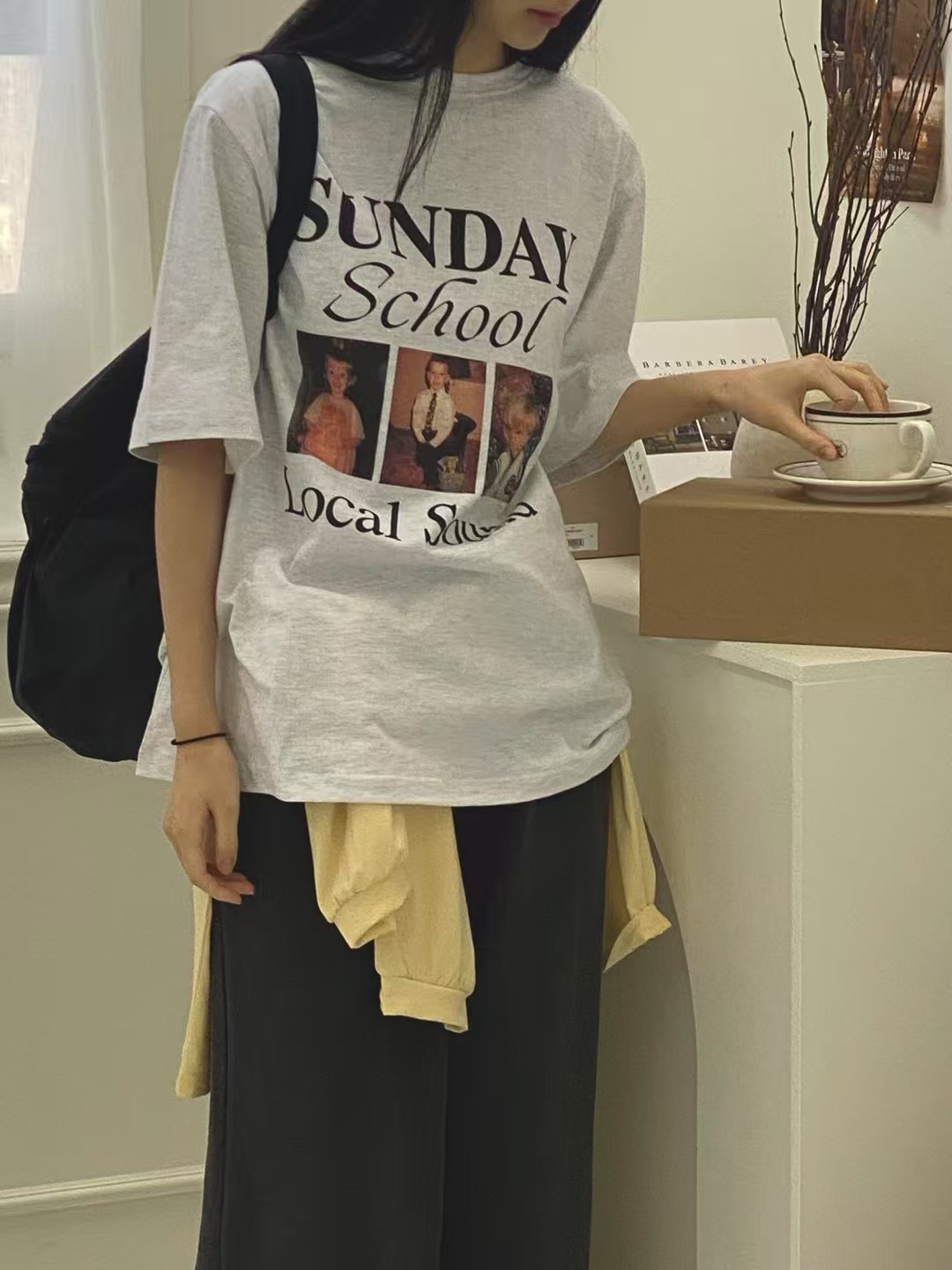 ONTHEMOOD東大門㊣代購女士新款推薦熱賣休閑時尚人氣職業T恤RIPPLET恤