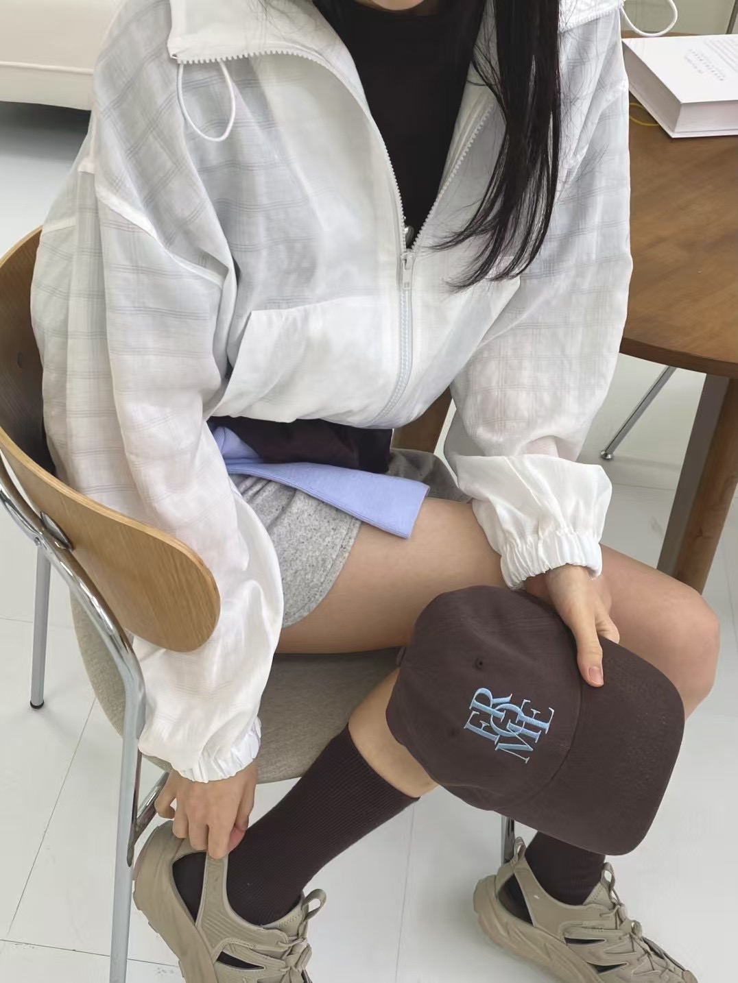 ONTHEMOOD韓國直郵㊣女士新品推薦熱賣真品職業人氣時尚夾克RIPPLE夾克圖色2
