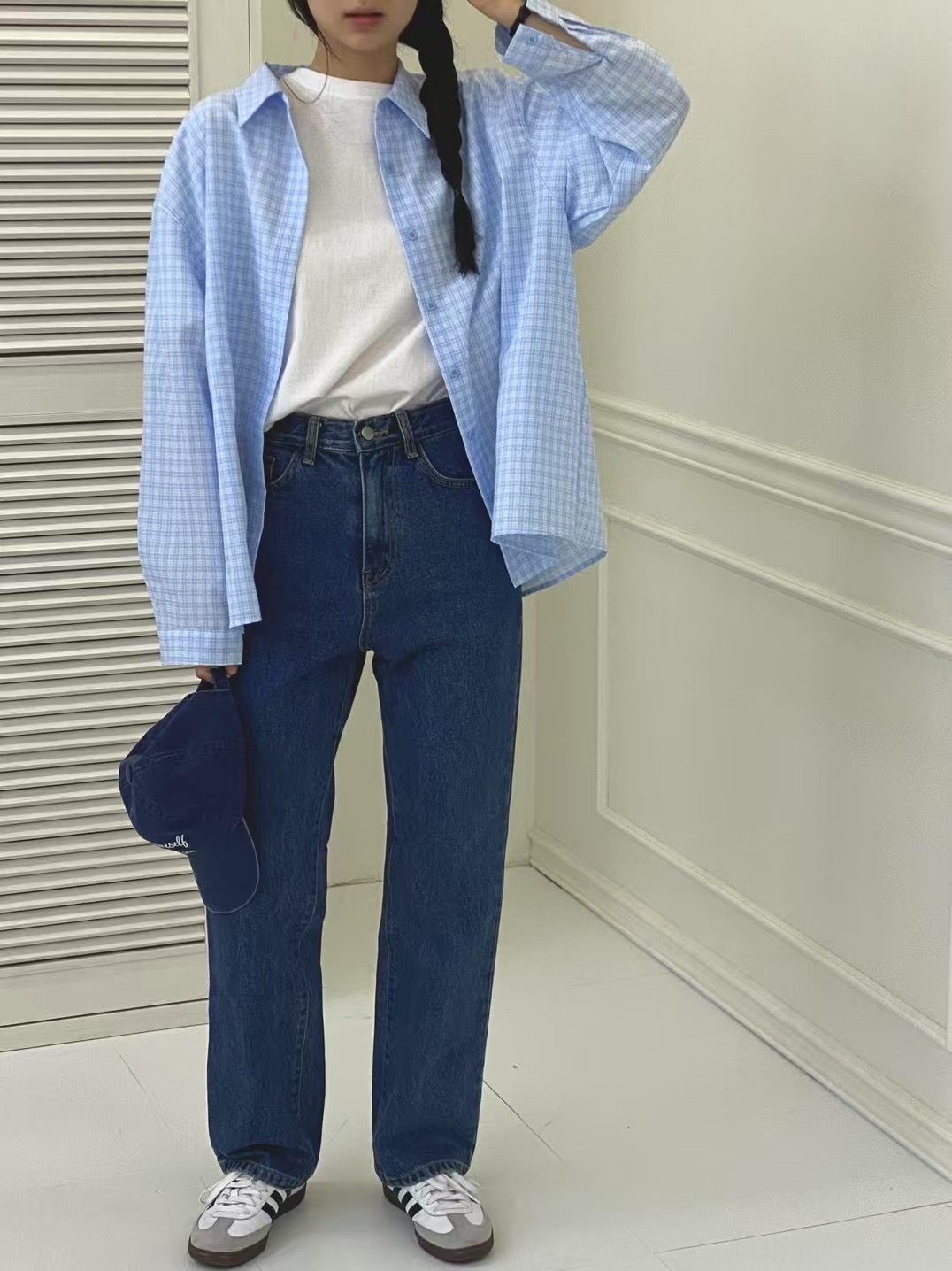 ONTHEMOOD東大門㊣實拍女裝新款人氣時尚休閑真品襯衫蕾絲衫RIPPLE襯衫/蕾絲衫圖色3