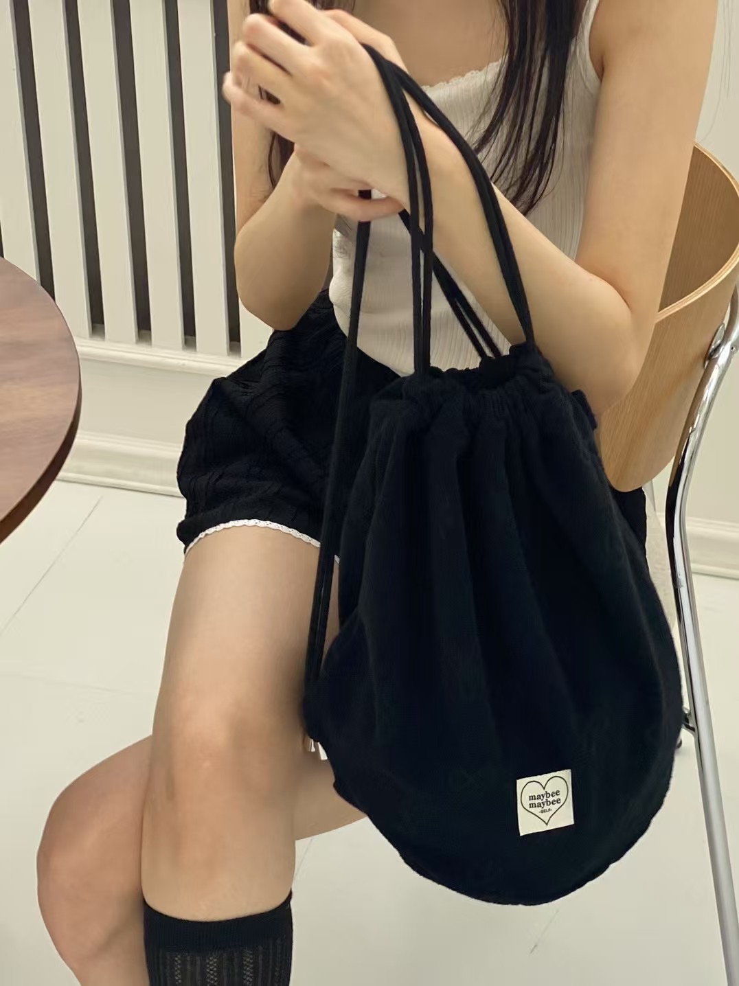 ONTHEMOOD東大門㊣代購女士新品推薦25春夏熱賣職業雙肩背包RIPPLE雙肩背包