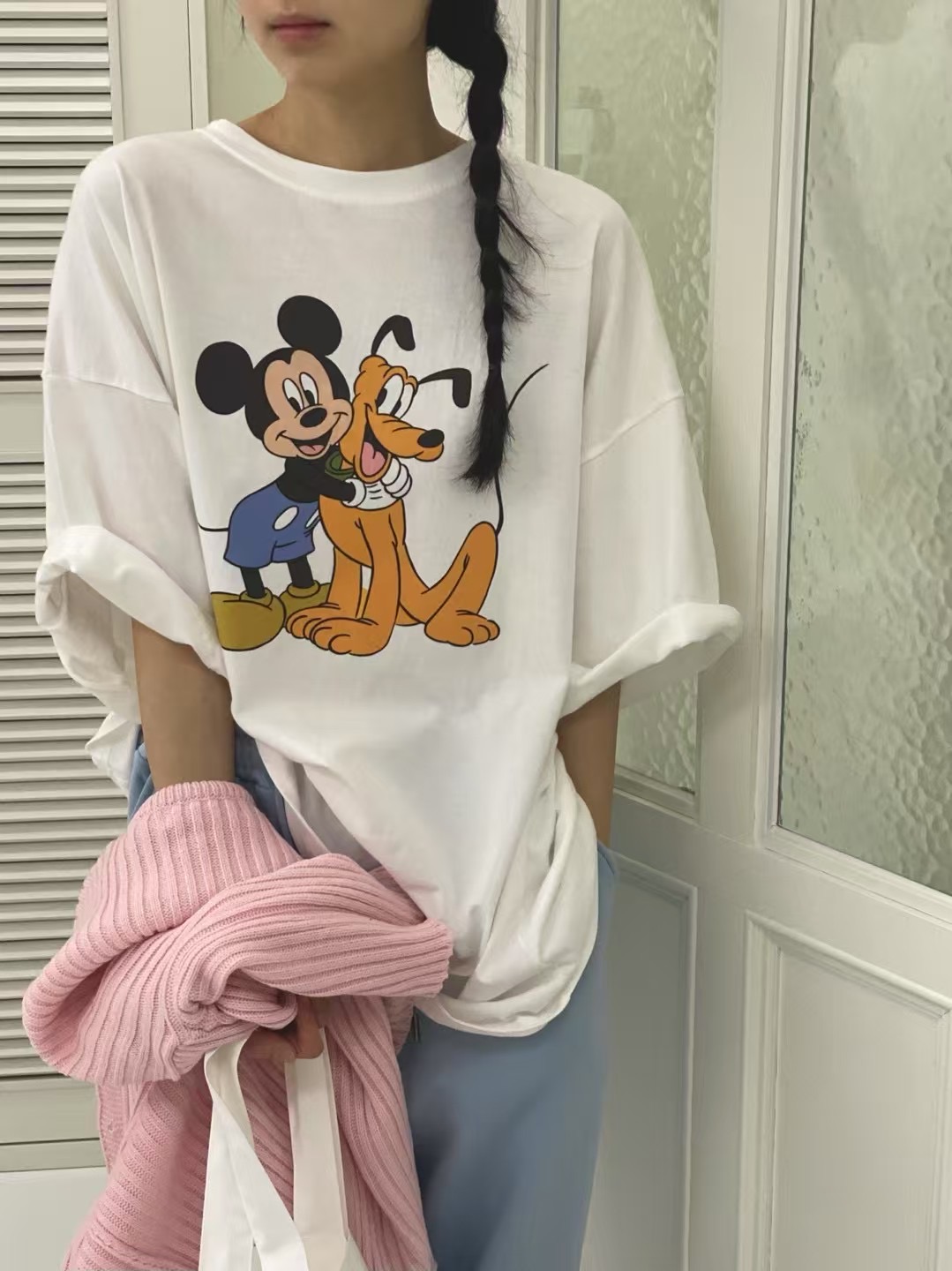 ONTHEMOOD韓國直郵㊣女裝新款職業時尚休閑推薦25春夏熱賣T恤RIPPLET恤圖色2