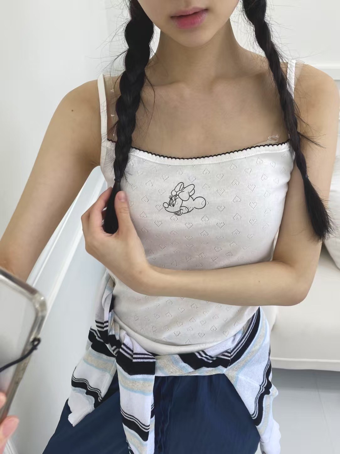 ONTHEMOOD東大門㊣實拍女裝新品熱賣職業25春夏休閑吊帶背心RIPPLE吊帶/背心圖色3