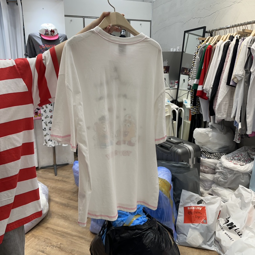 DE LINE東大門㊣代購女裝新品25春夏時尚真品人氣熱賣休閑T恤DE LINET恤