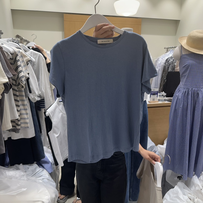 THE SIGNATURE韓國代購㊣女士新品25春夏休閑推薦熱賣時尚T恤THE SIGNATURET恤圖色6