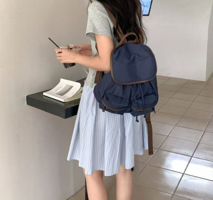 TROUVAILLE韓國代購㊣女士新款熱賣推薦時尚休閑真品雙肩背包TROUVAILLE雙肩背包