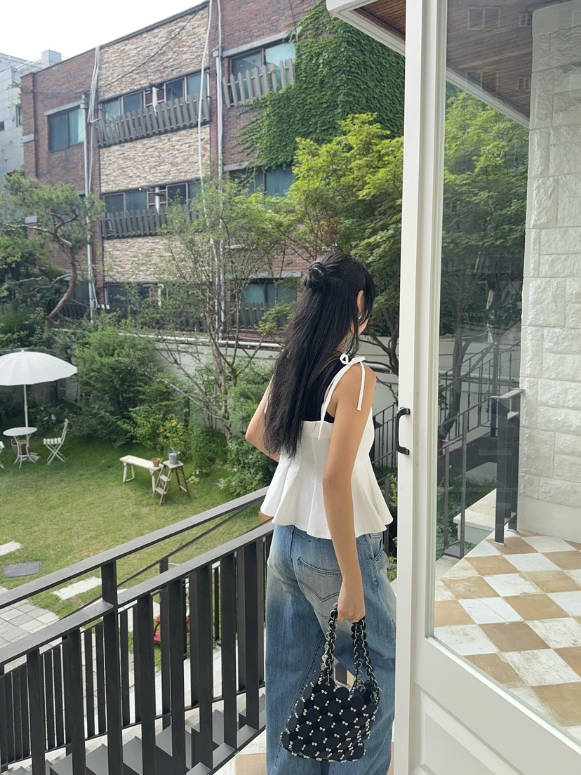 OUPPT韓國代購㊣女裝新品休閑時尚熱賣職業25春夏真品吊帶背心OUPPT吊帶/背心