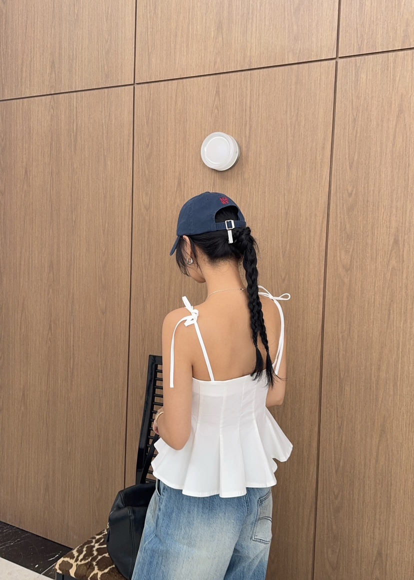 OUPPT韓國代購㊣女裝新品休閑時尚熱賣職業25春夏真品吊帶背心OUPPT吊帶/背心