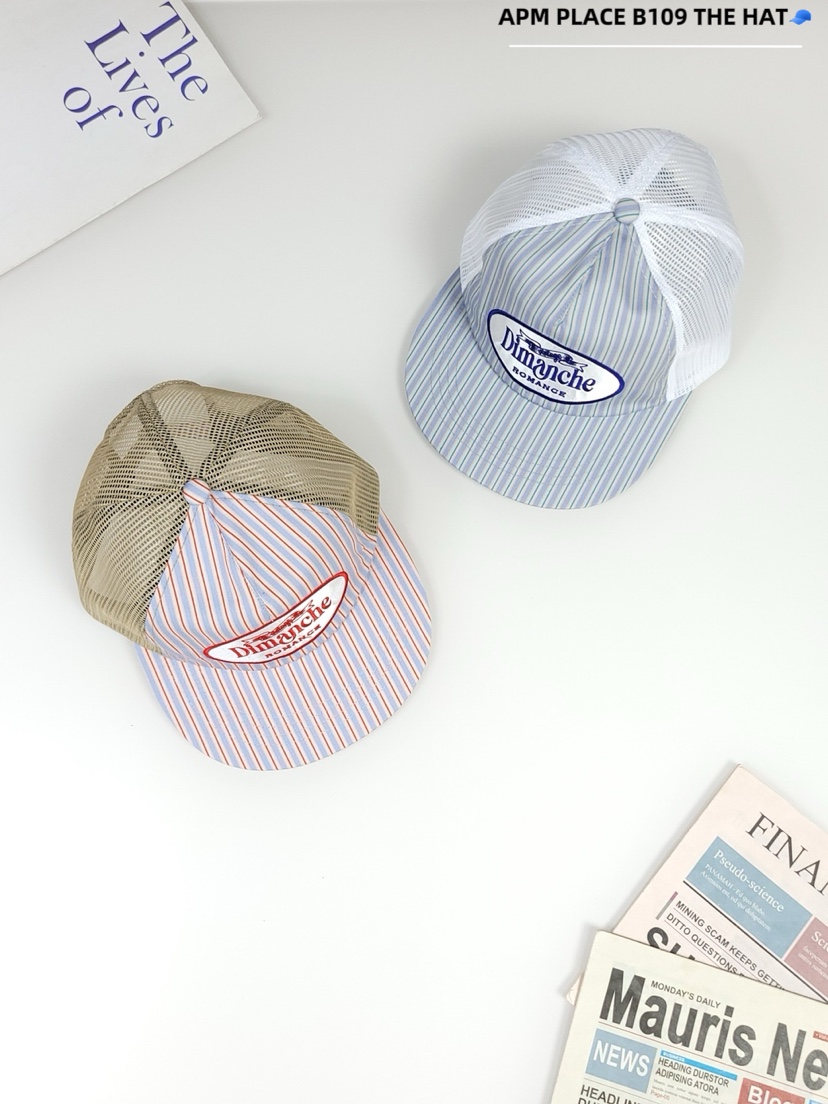 THE HAT-P東大門㊣代購女士新品推薦25春夏時尚真品帽子條紋THE HAT帽子