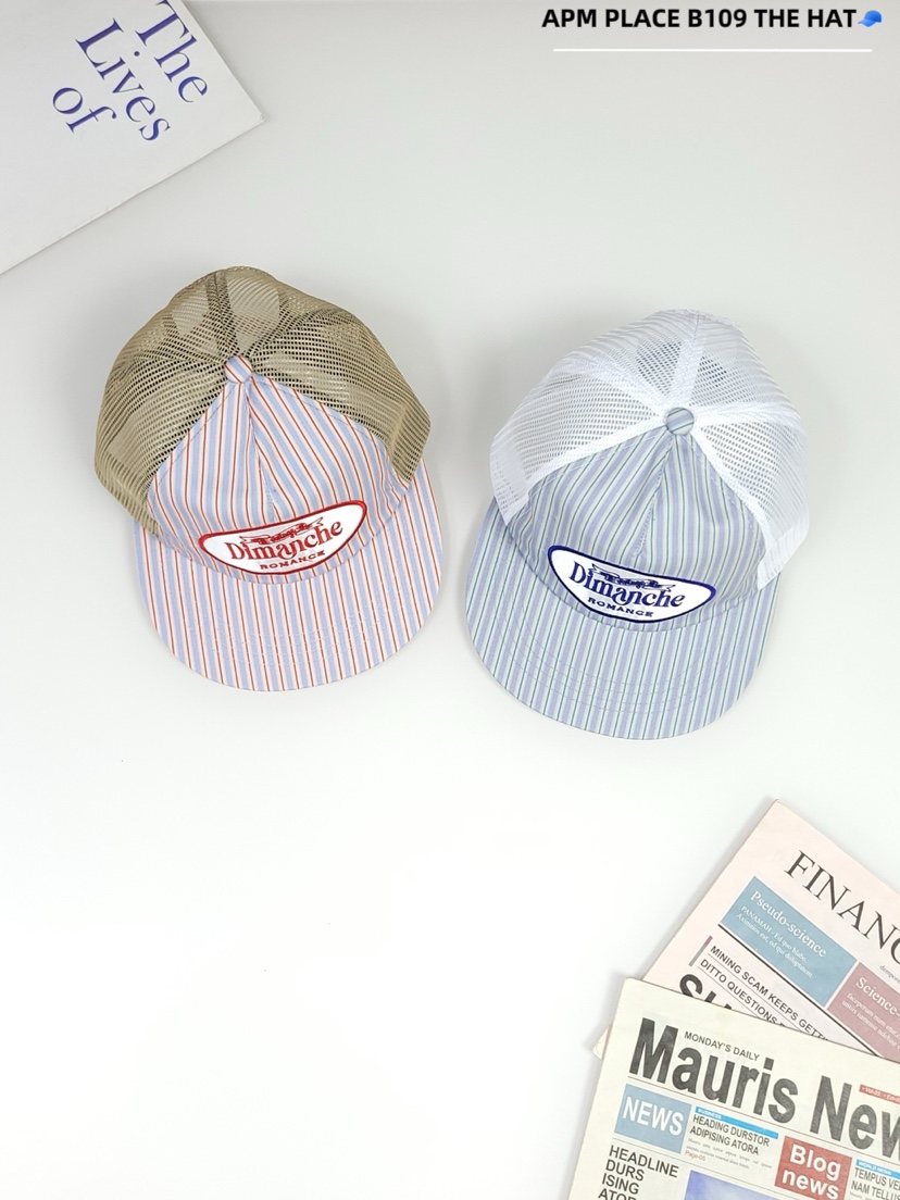 THE HAT-P東大門㊣代購女士新品推薦25春夏時尚真品帽子條紋THE HAT帽子