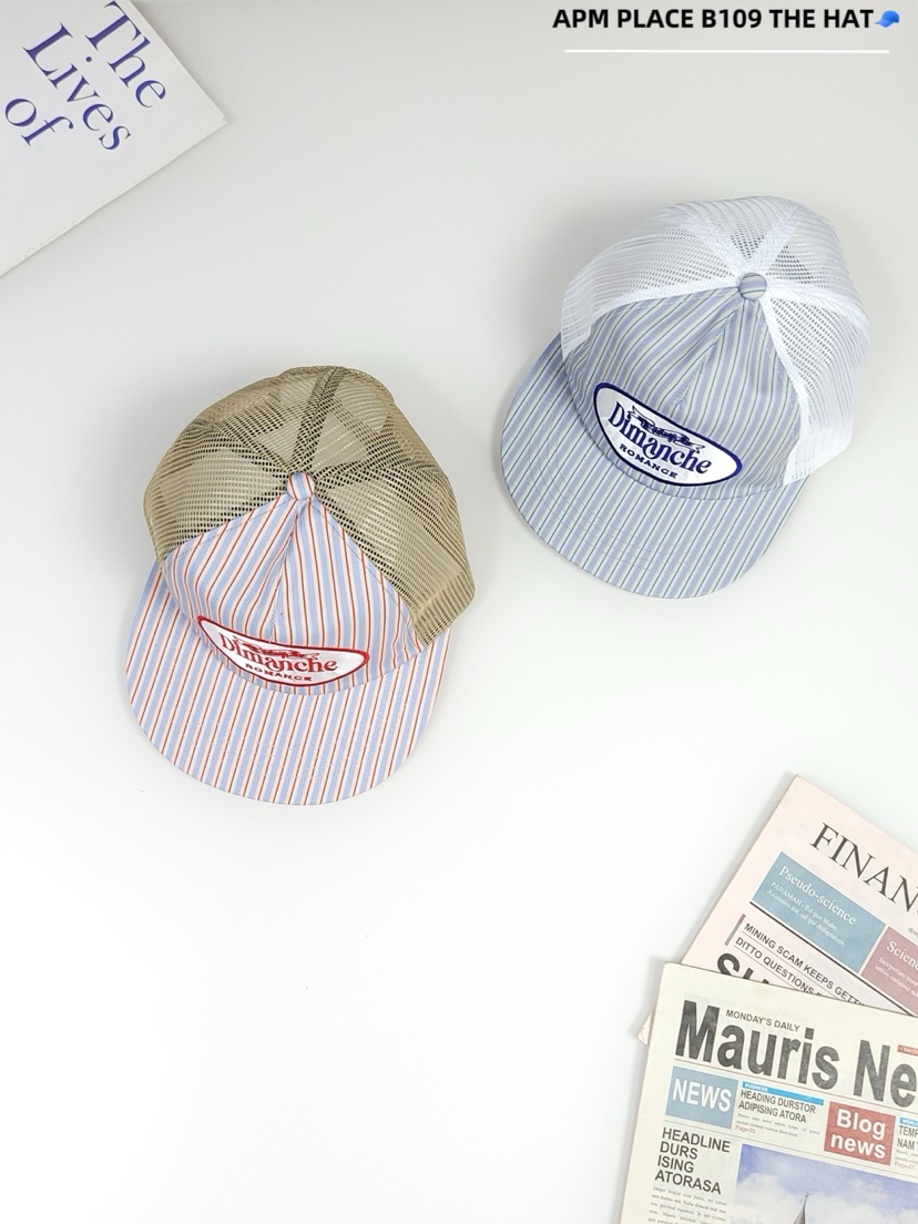 THE HAT-P東大門㊣代購女士新品推薦25春夏時尚真品帽子條紋THE HAT帽子