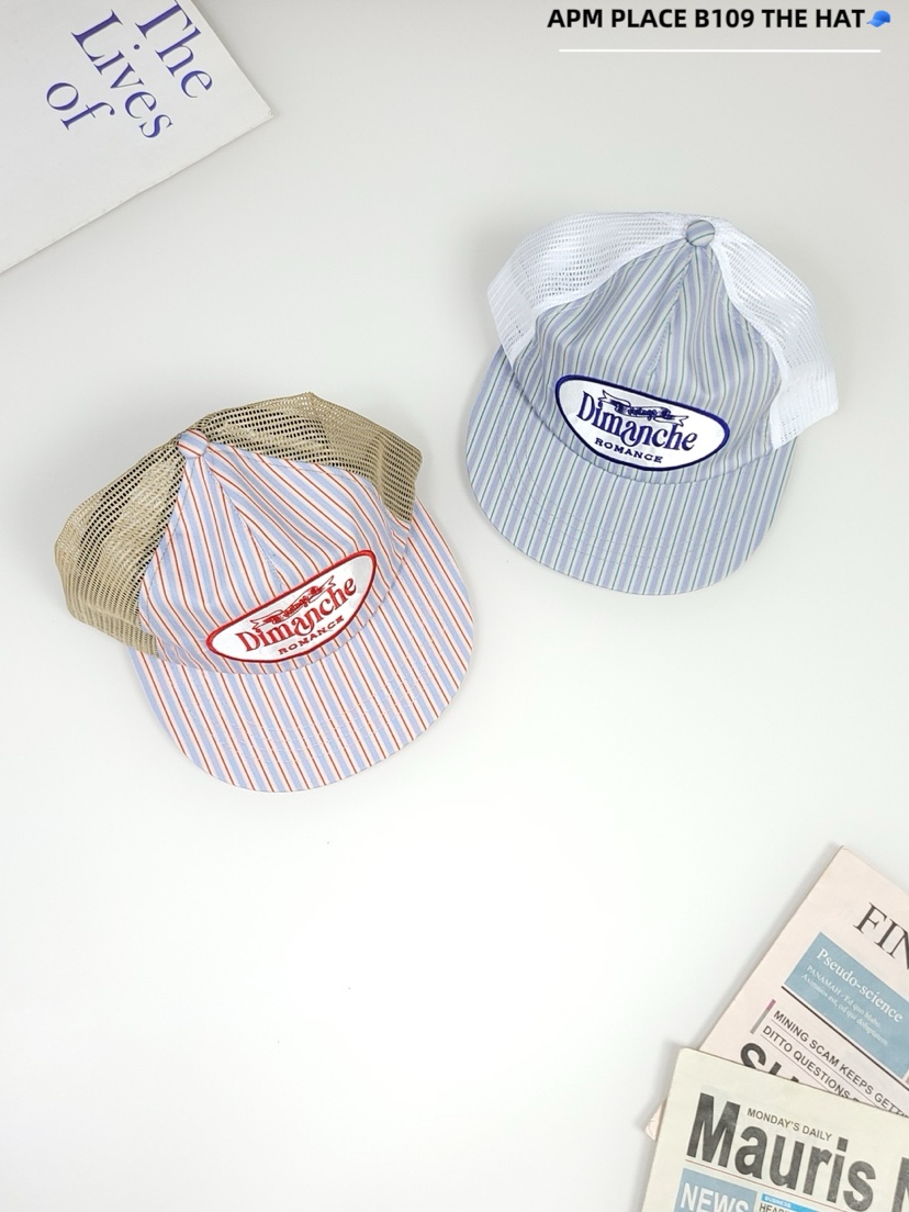 THE HAT-P東大門㊣代購女士新品推薦25春夏時尚真品帽子條紋THE HAT帽子