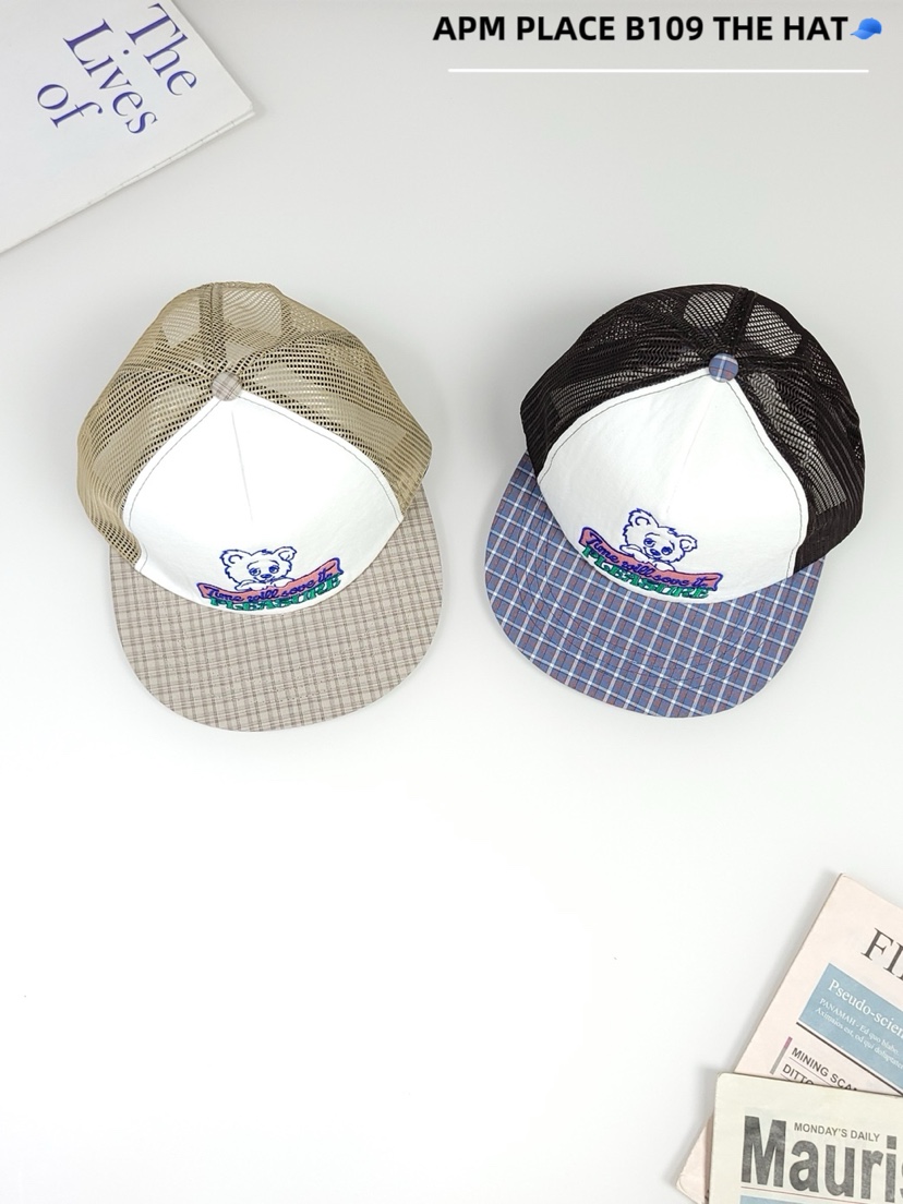 THE HAT-P東大門㊣直郵女裝新品職業休閑熱賣人氣帽子格紋THE HAT帽子