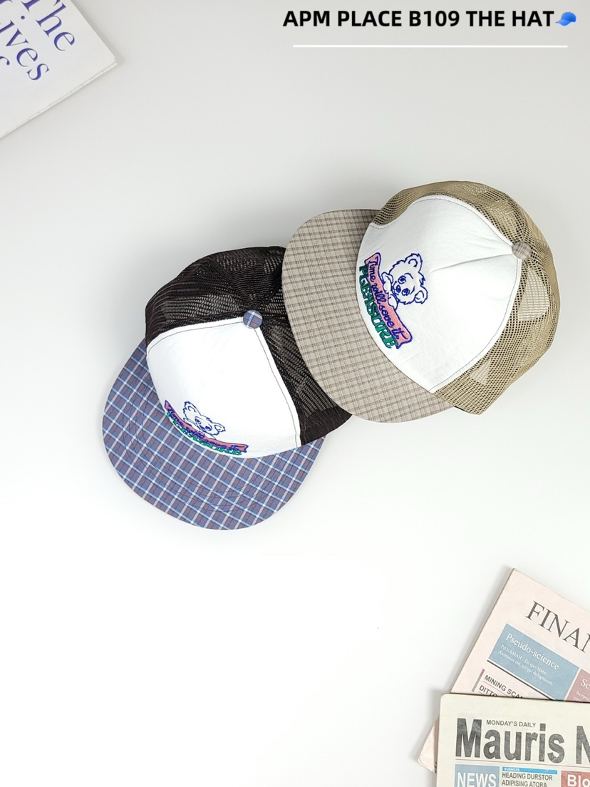 THE HAT-P東大門㊣直郵女裝新品職業休閑熱賣人氣帽子格紋THE HAT帽子