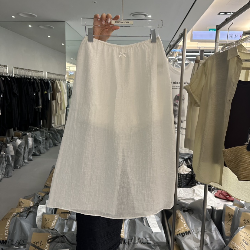 DOUBLE STANDARD/LE SMOKING/MAISONSTAFF韓國代購㊣女士新品休閑長裙MAISONSTAFF長裙
