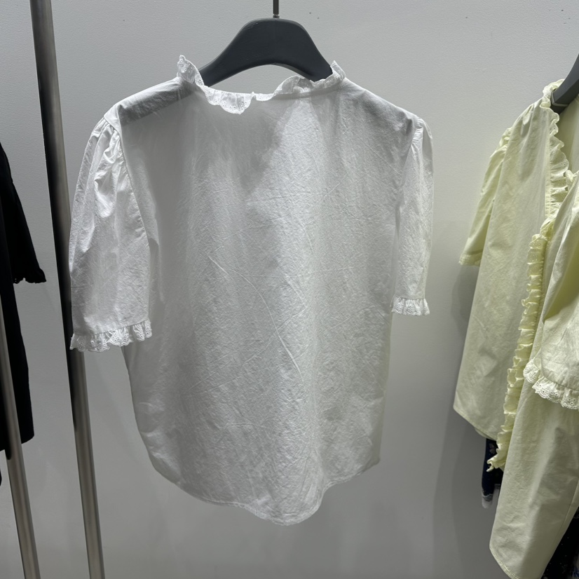 TARABY MOTION韓國直郵㊣女裝新品職業時尚襯衫蕾絲衫棉質TARABY MOTION襯衫/蕾絲衫