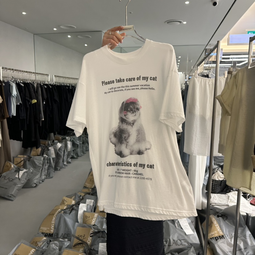 DOUBLE STANDARD/LE SMOKING/MAISONSTAFF韓國直郵㊣女裝新品人氣T恤MAISONSTAFFT恤