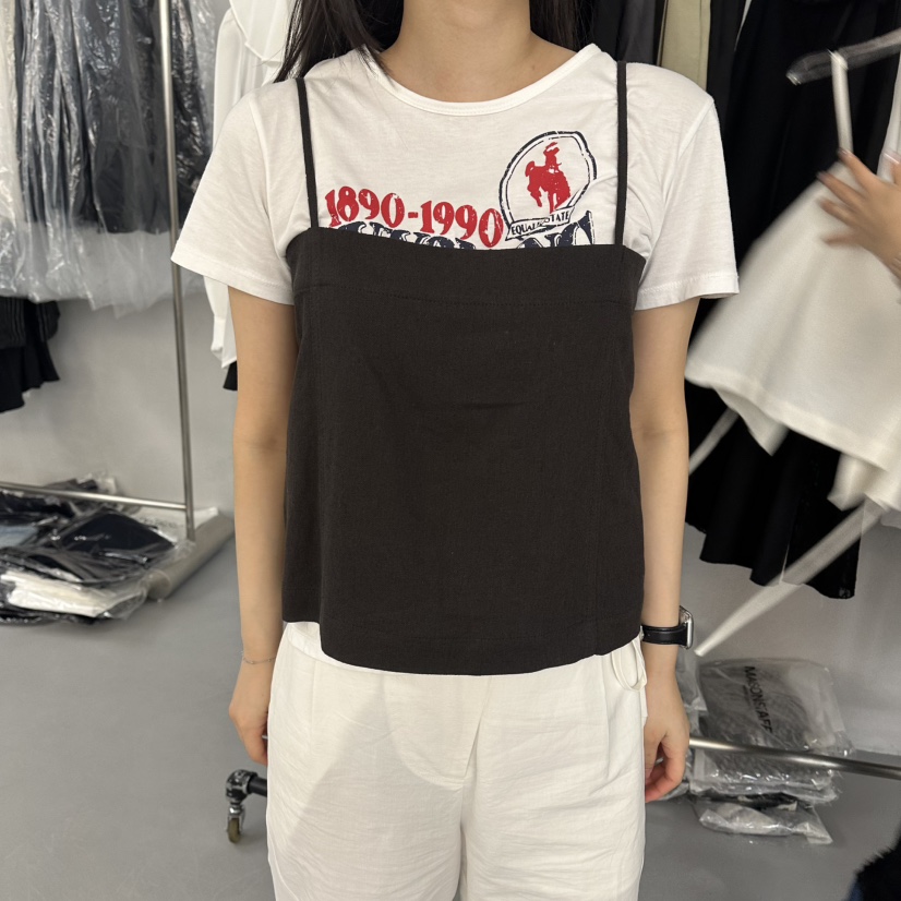 DOUBLE STANDARD/LE SMOKING/MAISONSTAFF韓國直郵㊣女裝新品人氣吊帶背心不含內搭MAISONSTAFF吊帶/背心圖色2