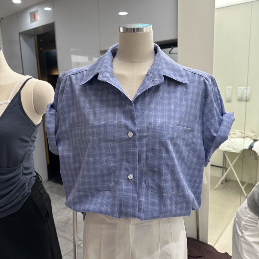 NOPSIS韓國代購㊣女裝新品職業人氣25春夏休閑真品襯衫蕾絲衫NOPSIS襯衫/蕾絲衫圖色1