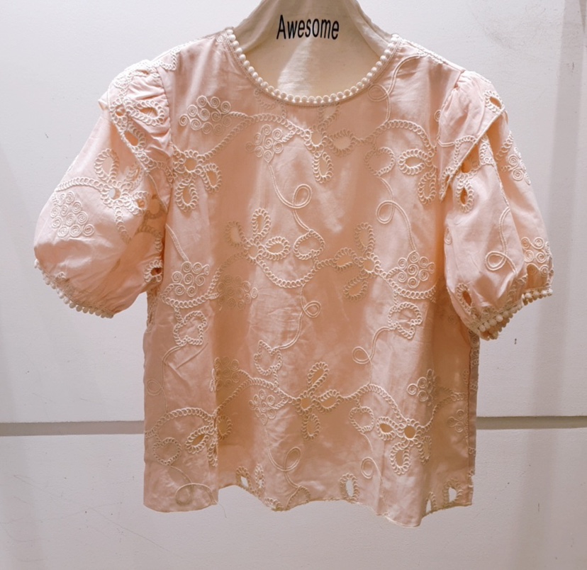 AWESOME-P東大門㊣實拍女士新品職業25春夏推薦襯衫蕾絲衫AWESOME-P襯衫/蕾絲衫圖色2