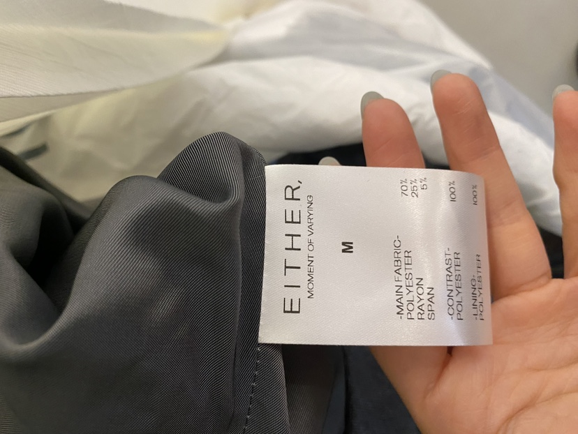 EITHER韓國代購㊣女裝新品職業25春夏時尚熱賣真品人氣連衣裙EITHER連衣裙