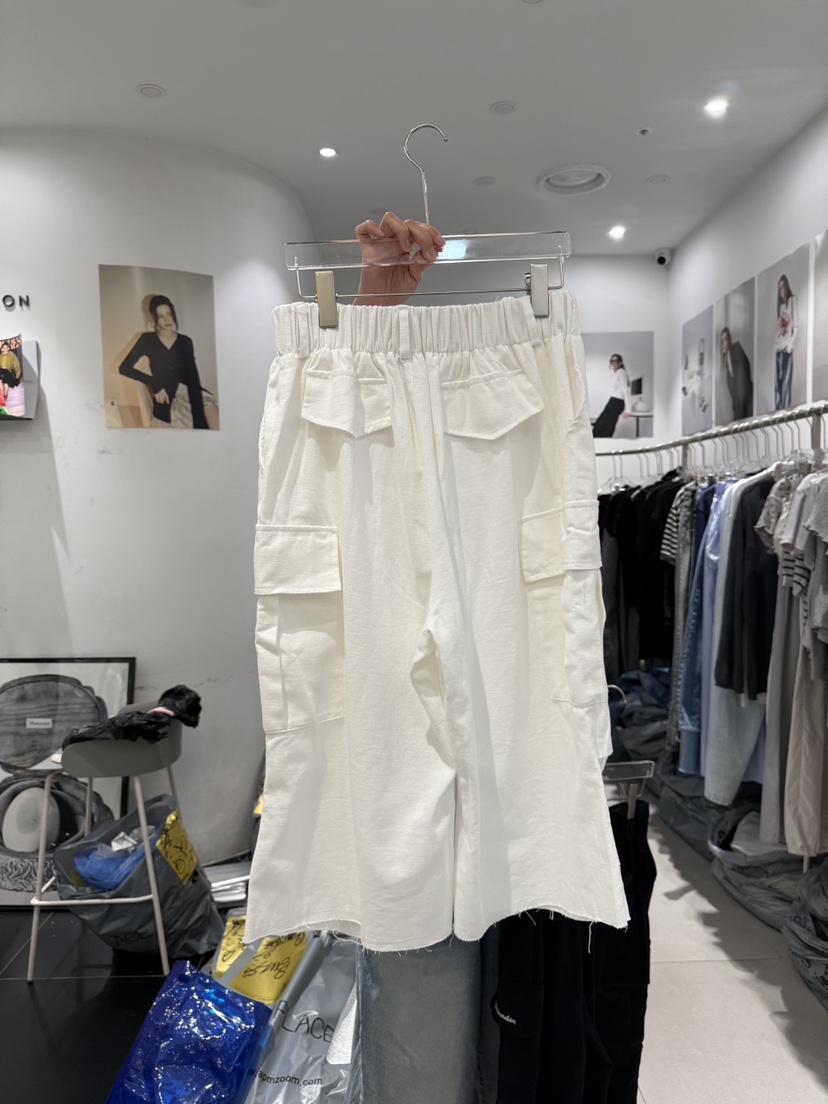 WATERMELON東大門㊣直郵女裝新品25春夏人氣真品熱賣短褲亞麻WATERMELON短褲