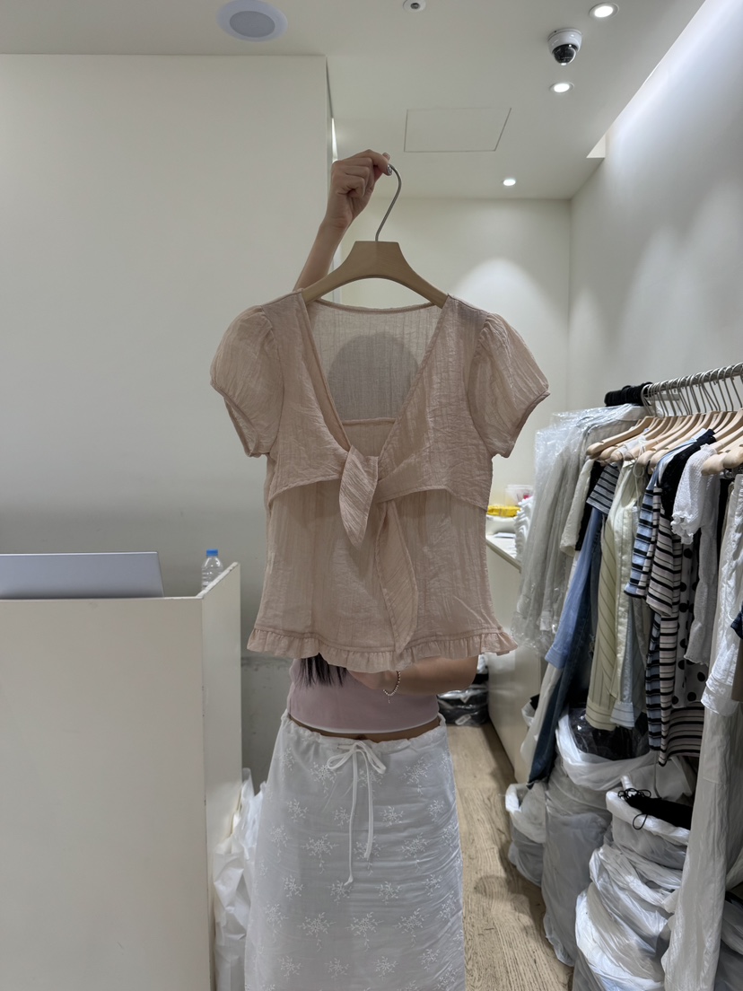 FLOWER-L東大門㊣實拍女士新品真品時尚人氣25春夏襯衫蕾絲衫FLOWER襯衫/蕾絲衫圖色1