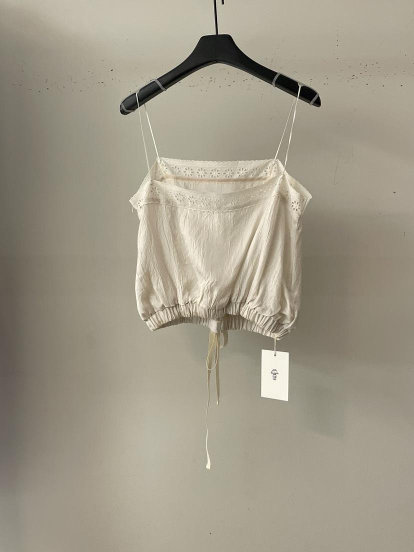 OBJET東大門㊣直郵女士新款人氣推薦休閑真品25春夏吊帶背心love us u/OBJET吊帶/背心