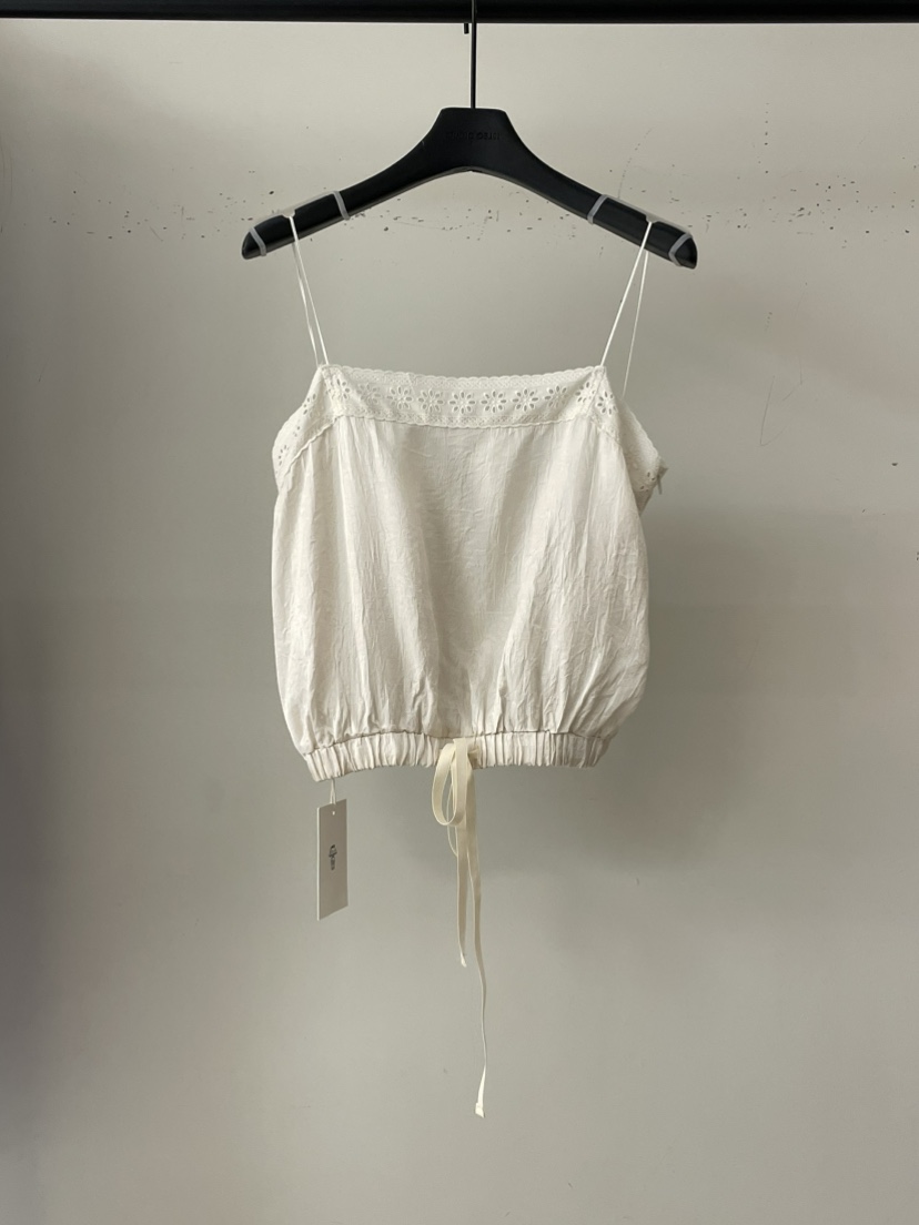 OBJET東大門㊣直郵女士新款人氣推薦休閑真品25春夏吊帶背心love us u/OBJET吊帶/背心圖色2
