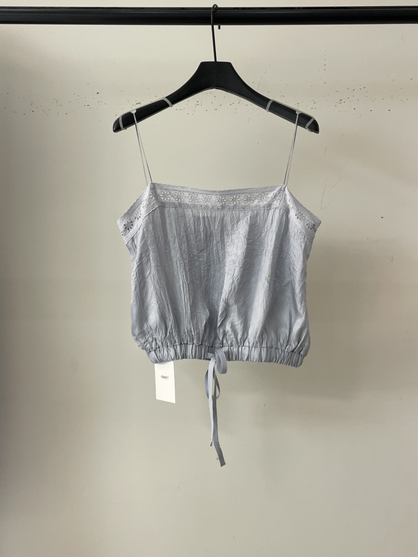 OBJET東大門㊣直郵女士新款人氣推薦休閑真品25春夏吊帶背心love us u/OBJET吊帶/背心圖色3