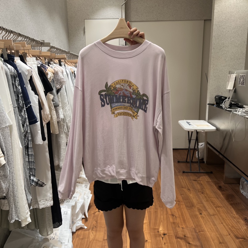 COMELY韓國直郵㊣女裝新品休閑時尚人氣真品熱賣推薦長袖T恤COMELY長袖T恤圖色2