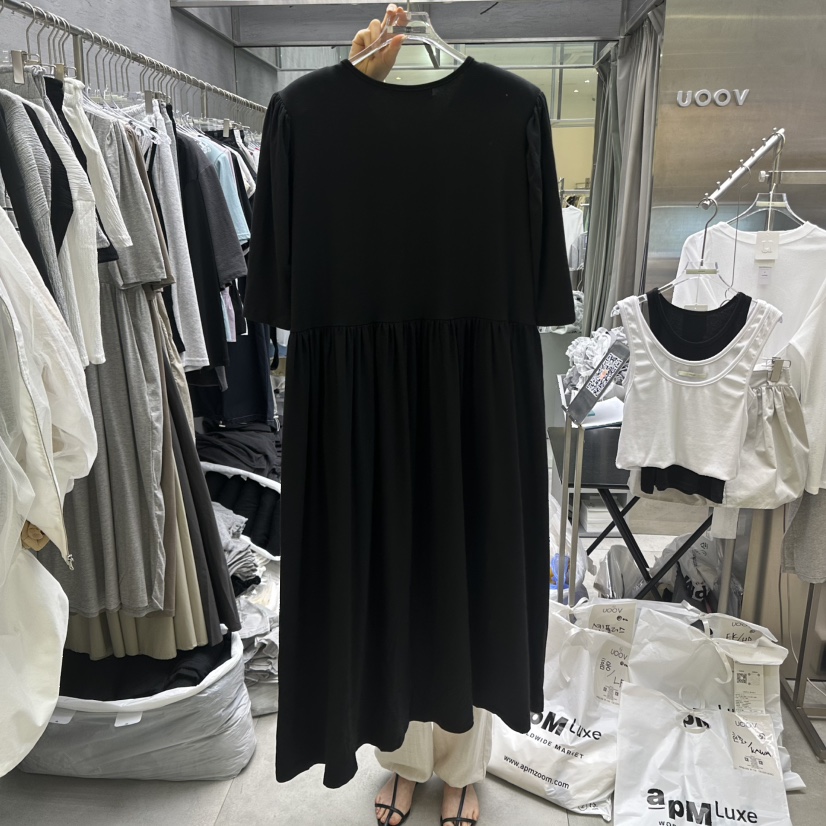 UOOV東大門㊣代購女裝新品25春夏職業人氣推薦真品時尚連衣裙UOOV連衣裙
