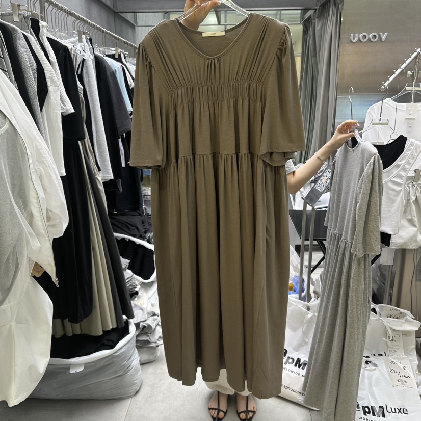 UOOV東大門㊣代購女裝新品25春夏職業人氣推薦真品時尚連衣裙UOOV連衣裙圖色2