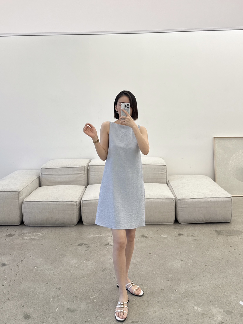 NINESQUARED韓國直郵㊣女裝新款人氣休閑25春夏職業連衣裙亞麻NINESQUARED連衣裙