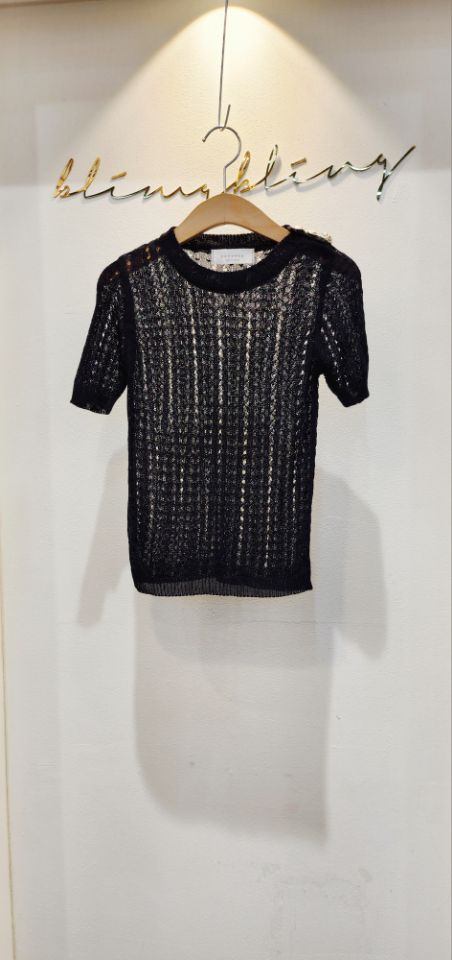 BLING BLING-S東大門㊣實拍女士新品25春夏休閑真品針織衫BLING BLING-S針織衫圖色2
