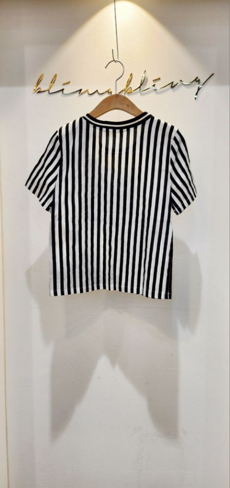 BLING BLING-S韓國直郵㊣女裝新品真品職業熱賣推薦T恤刺繡BLING BLING-ST恤