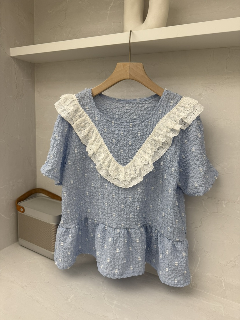 BE&amp;BE韓國代購㊣女裝新品人氣熱賣25春夏時尚襯衫蕾絲衫BE&be襯衫/蕾絲衫圖色2