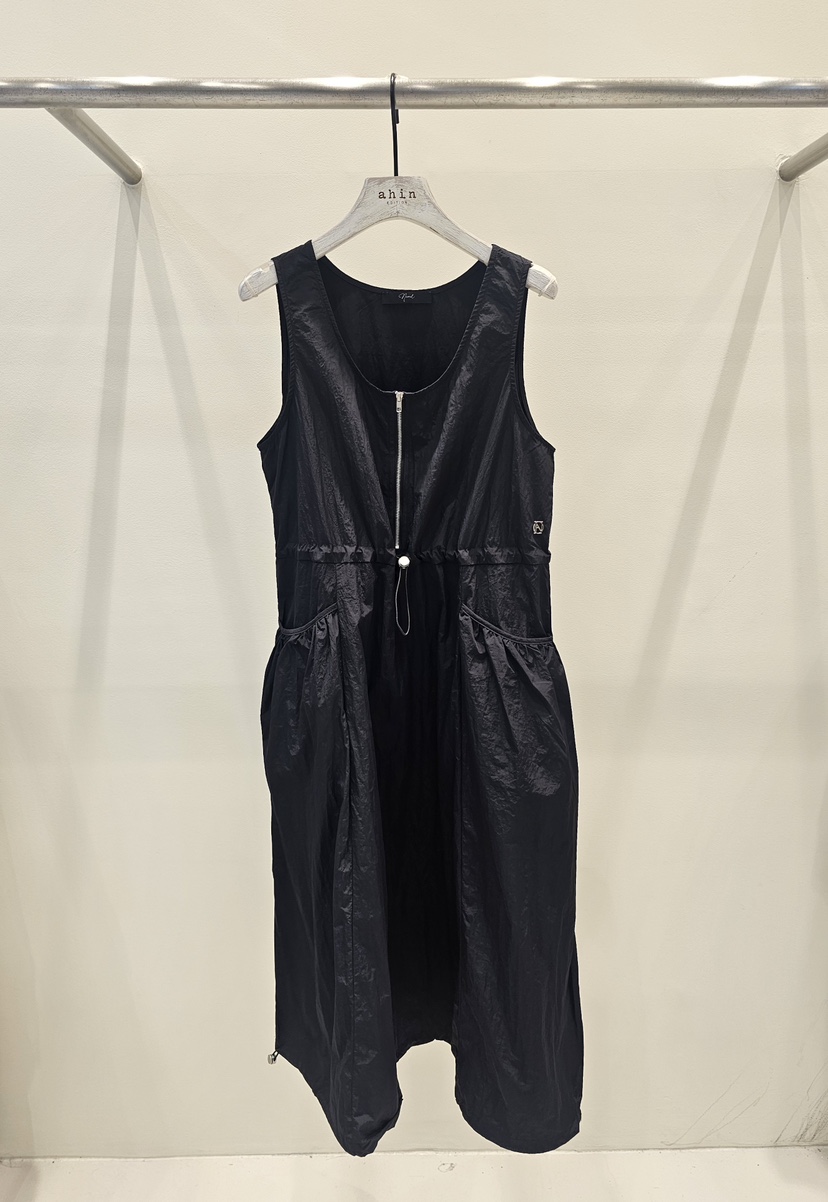 NEOUL東大門㊣代購女士新品熱賣時尚推薦休閑人氣連衣裙拉鏈NEOUL/ahin雙領標簽連衣裙圖色3