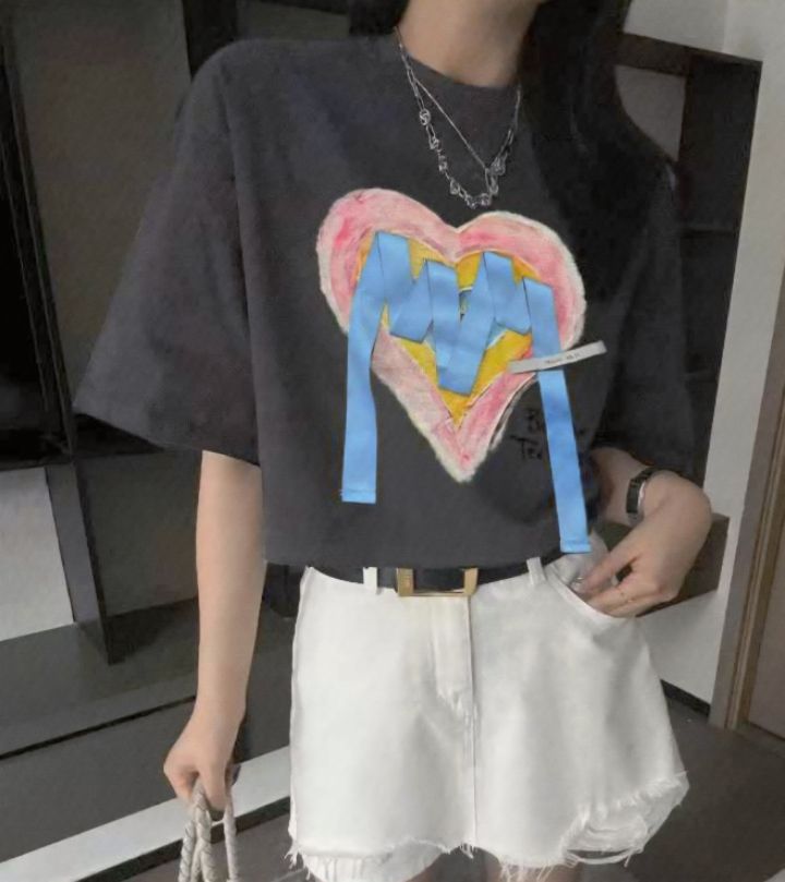 RICO韓國代購㊣女裝新品25春夏時尚熱賣推薦休閑真品人氣T恤bling bling/RICOT恤