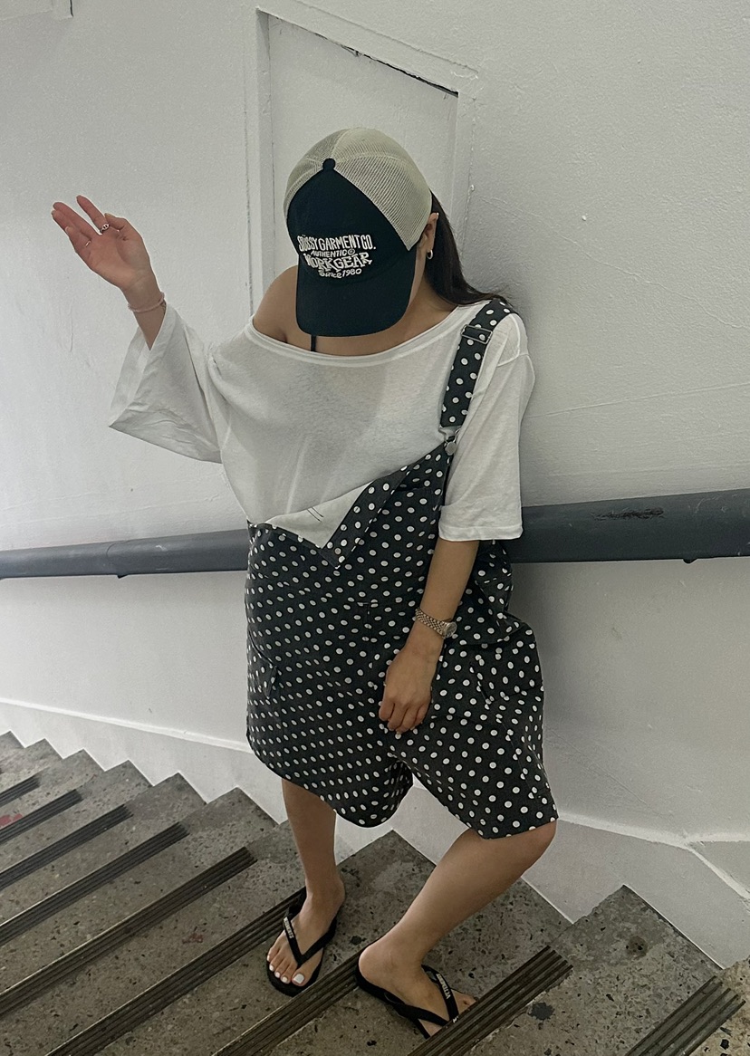 BYRING東大門㊣代購女裝新品25春夏推薦熱賣休閑人氣背帶褲BYRING背帶褲